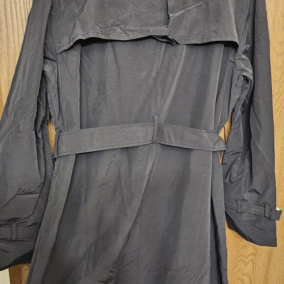 ISAAC MIZRAHI LIVE WOMEN'S BLACK TRENCH COAT XL NWT - Picture 6 of 16